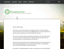 Tablet Screenshot of planungsbuero-giese.de
